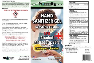 Protectrxx Lbl 70 Ipa Gel Lemongrass Handsanitizer 8oz V1 (1) Page 001